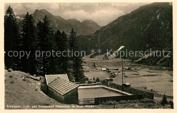 Hinterstein Bad Hindelang Schwimm Luft und Sonnenbad