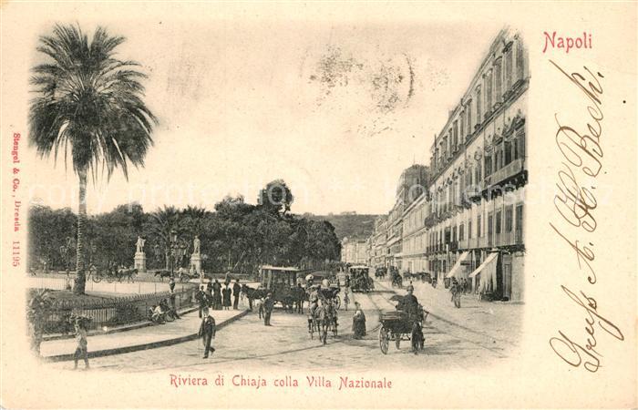 Napoli Neapel Riviera di Chiaja cella Villa Nazionale
