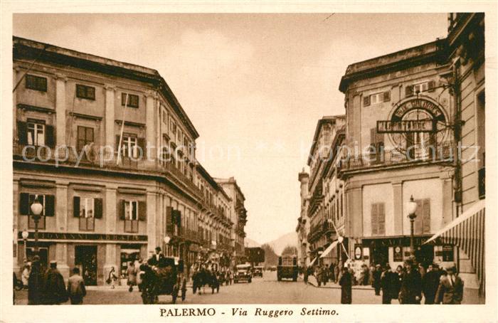 Palermo Sicilia Via Ruggero Settimo