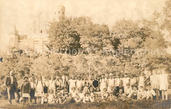 Frauenstein Sachsen Schloss Gruppenbild mit Kindern