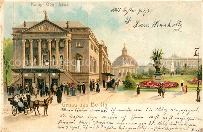 BERLIN  CITY Koenigliches Opernhaus