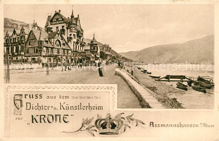 Assmannshausen Dichter und Kuenstlerheim zur Krone