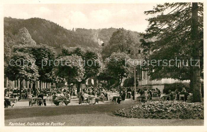 Karlsbad Eger Fruehstueck im Posthof