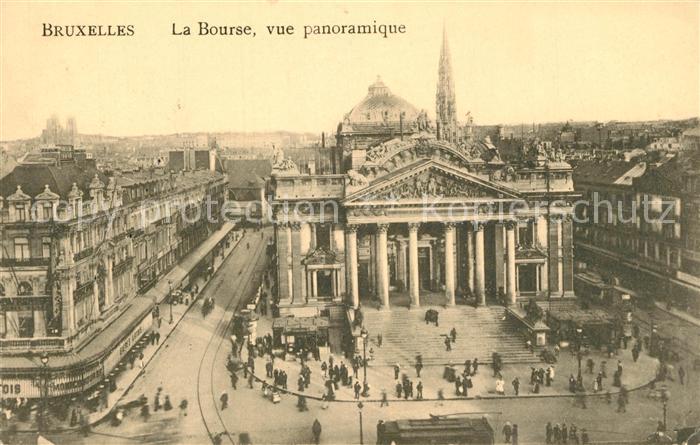 Bruxelles Bruessel La Bourse Vue panoramique