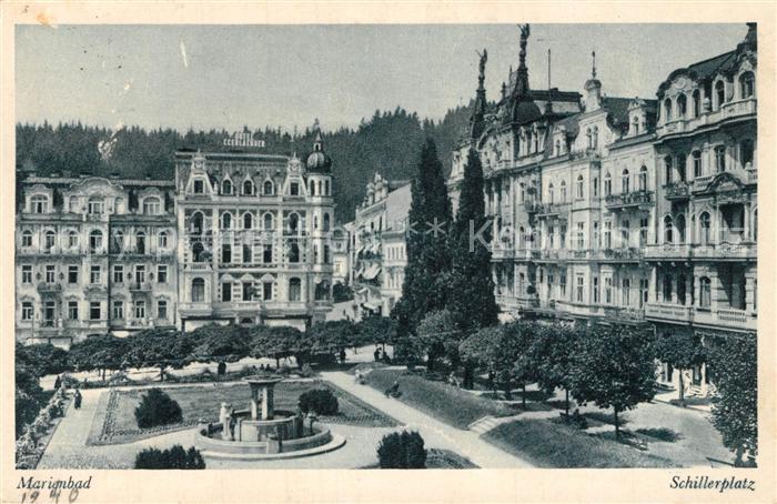 Marienbad Tschechien Boehmen Schillerplatz