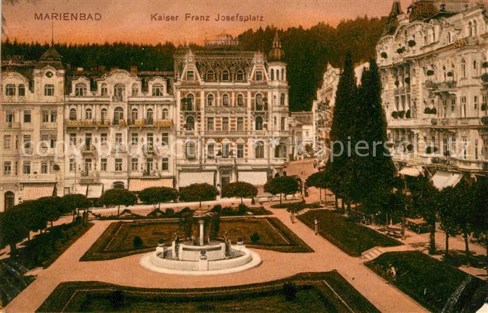 Marienbad Tschechien Boehmen Kaiser Franz Josef Platz