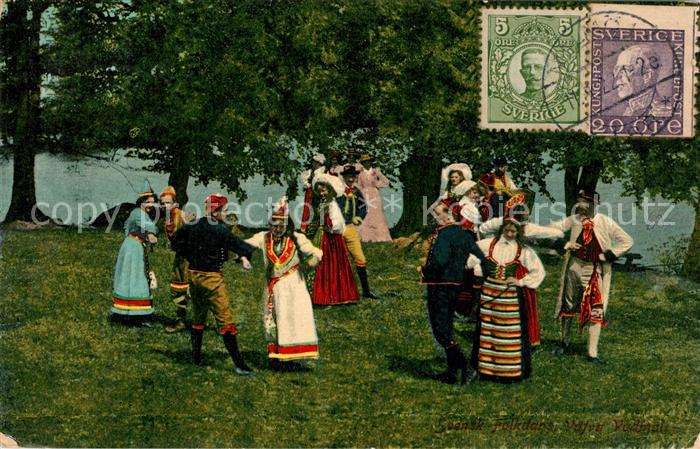 Trachten Schweden Tanz Svensk Folkdans Väfva Vadmal