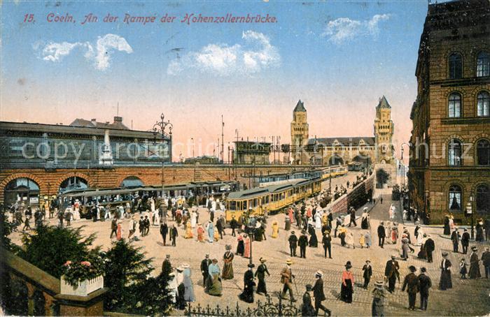 Strassenbahn Koeln Hohenzollernbruecke