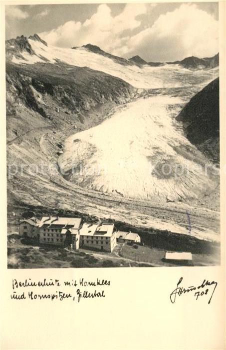 Gletscher Berliner Hütte Hornkees Hornspitzen Zil