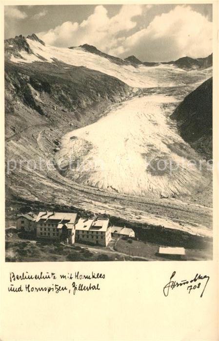 Gletscher Berlinerhütte Hornkees Hornspitze Zille