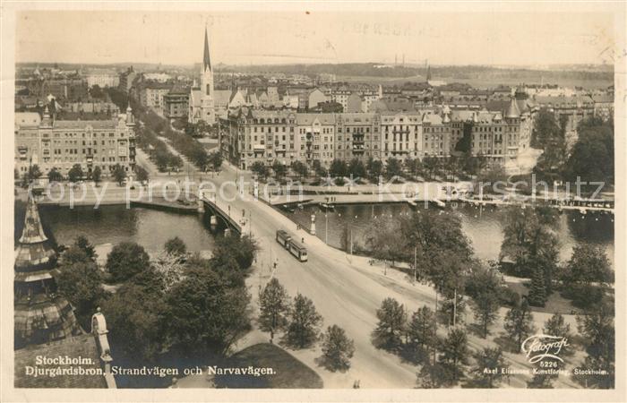 Strassenbahn Stockholm Djurgardsbron Strandvägen Nar