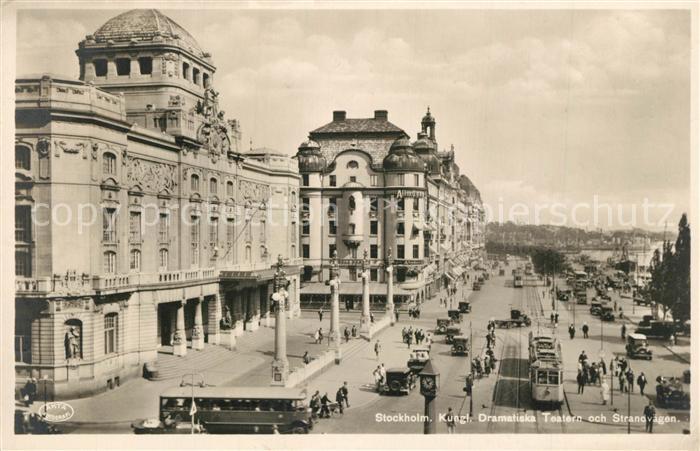 Strassenbahn Stockholm Dramatiska Teatern och Strand