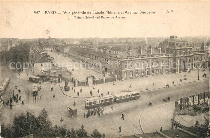 Strassenbahn Paris Ecole Militaire Avenue Duquesne