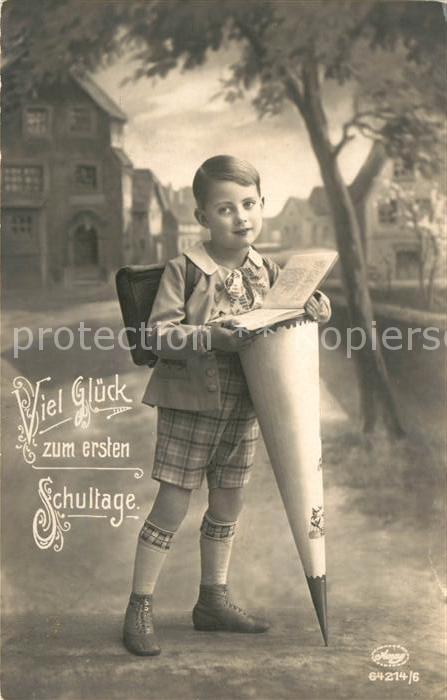 Foto Amag Nr. 64214/6 Einschulung Kind Schultüte