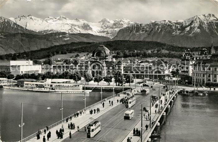 Strassenbahn Luzern Seebrücke Bahnhof Unterwaldnerbe