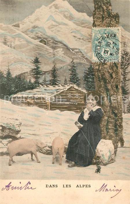 Kinder Child Enfants Schweine