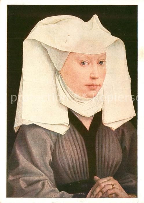 Kuenstlerkarte Roger van der Weyden Bildnis einer jung