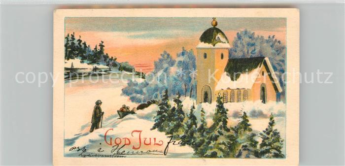 Weihnachten Kirche God Jul