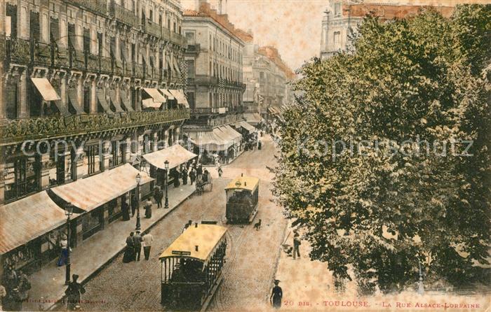 Strassenbahn Toulouse Rue Alsace-Lorraine