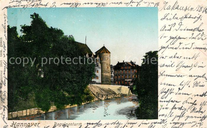 Goldfensterkarte Nr. 231 Hannover Beguinenturm