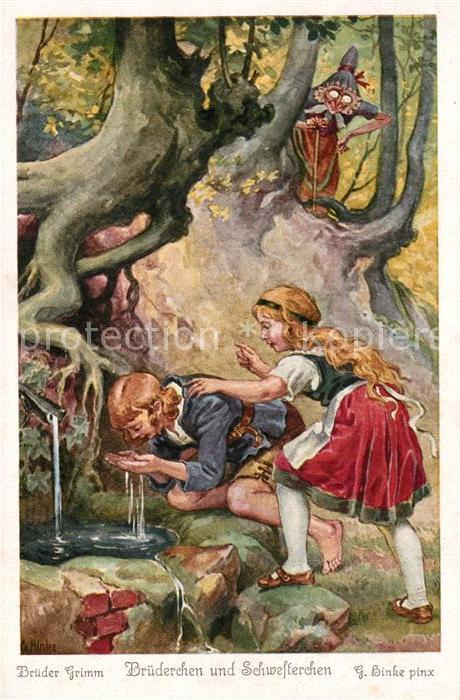 Maerchen Sagen Bruederchen und Schwesterchen Brueder Grimm G. Hinke