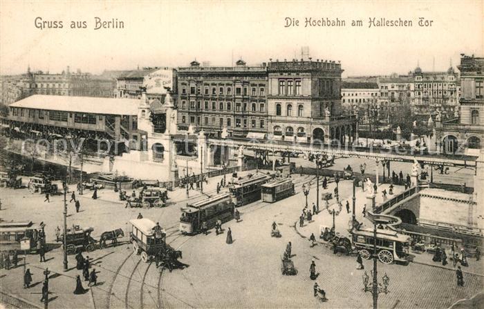 Strassenbahn Berlin Hochbahn Hallesches Tor