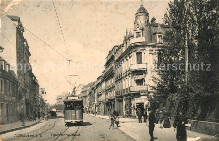 Strassenbahn Muelhausen Elsass Colmarerstrasse