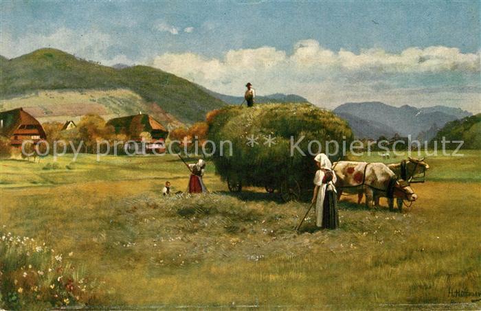 Hoffmann Heinrich Heuernte im Schwarzwald