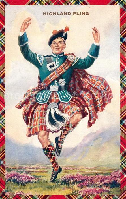 Tanz Taenzer Highland Fling