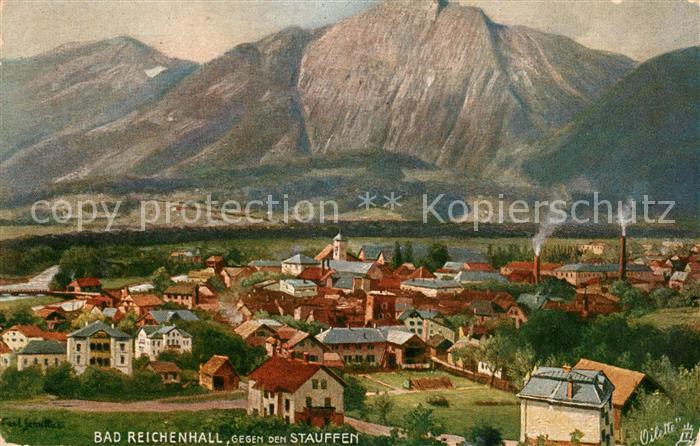 Verlag Tucks Oilette Nr. 712 Bad Reichenhall Stauffen Carl Schultz