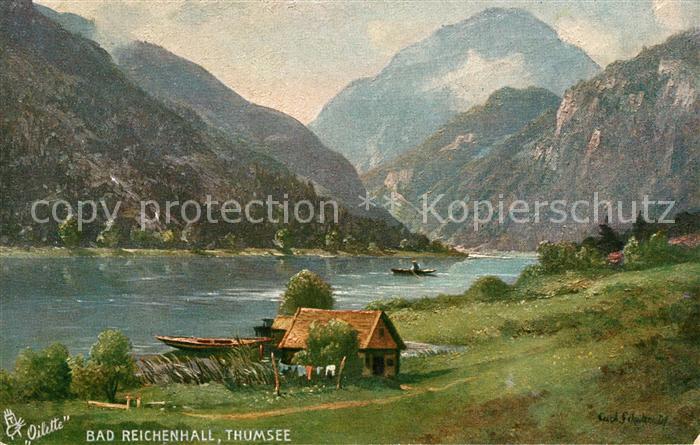 Verlag Tucks Oilette Nr. 712 Bad Reichenhall Thumsee Carl Schultz