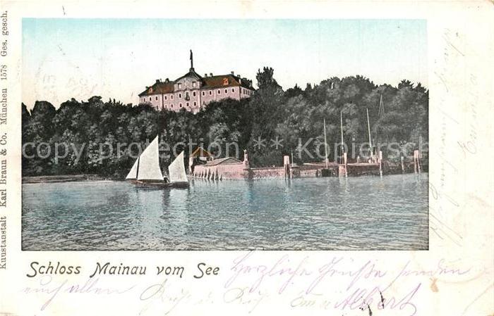 Verlag Braun Nr. 1578 Schloss Mainau