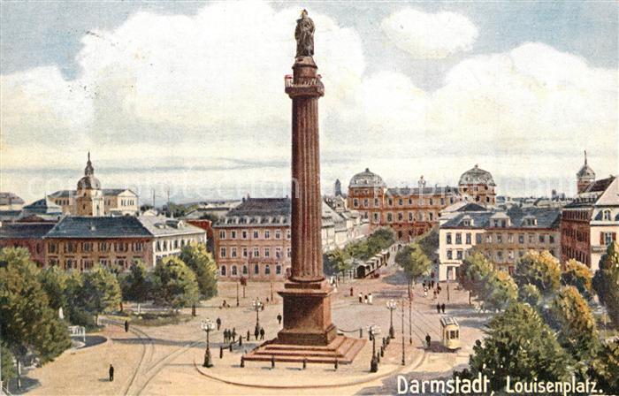 Verlag Wiedemann WIRO Nr. 1872  A Darmstadt Louisenplatz