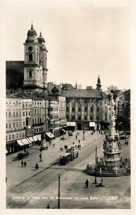 Strassenbahn Linz Donau Platz des 12. November Alter Dom