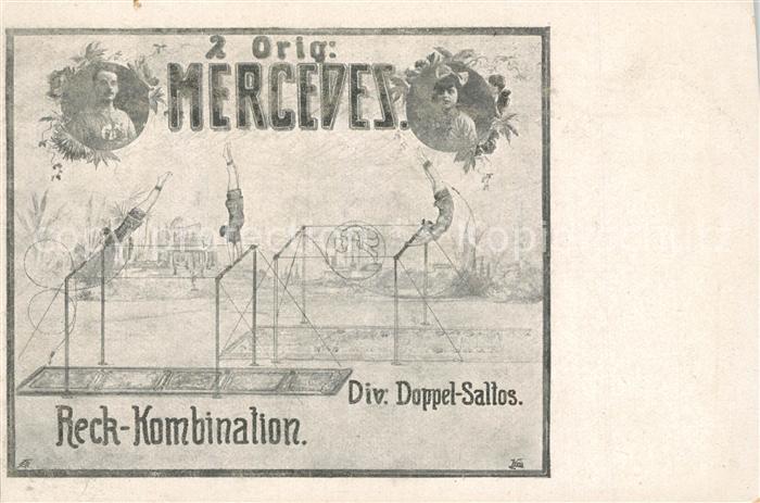 Turnen Reck Doppel-Saltos Mercedes Zirkus