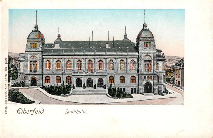 Goldfensterkarte Nr. 4568 Elberfeld Wuppertal Stadthalle