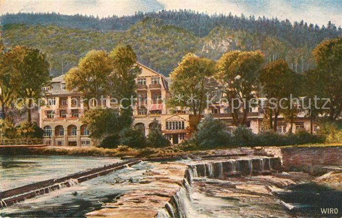 Verlag Wiedemann WIRO Nr. 2481 A Bad Blankenburg Hotel Loescheshall