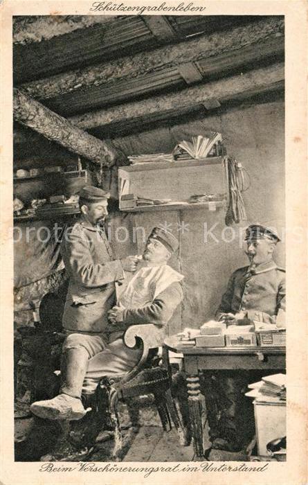 Soldatenleben Schützengrabenleben Verschönerungsrat i