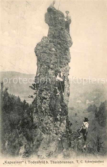 Klettern Bergsteigen Kapuziner Todenfeld Thuisbrunnen