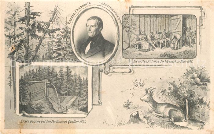 Persoenlichkeiten Vincenz Priessnitz Wasserkur Dusche Ferdinandsquellen