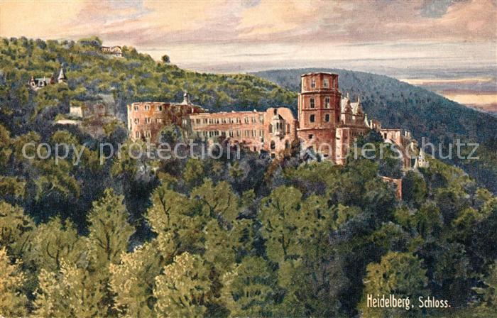 Verlag Wiedemann WIRO Nr. 1933 A Heidelberg Schloss