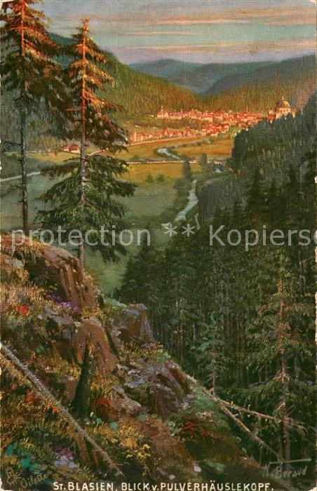 Verlag Tucks Oilette Nr. 774 St. Blasien Schwarzwald Pulverhaeuslekopf