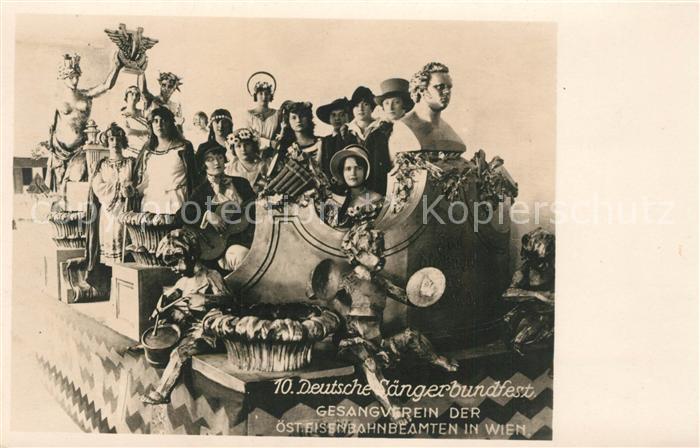 Saengerbundfest 10. Deutsches Saengerbundfest Gesangverein Eisenbahnbeamten Wien