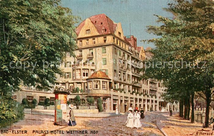 Verlag Tucks Oilette Nr. 735 Bad Elster Palast Hotel Wettiner Hof N. Beraud
