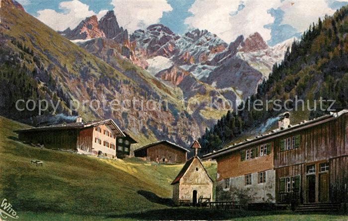 Verlag Wiedemann WIRO Nr. 2382 A Oberstdorf Einödsbach