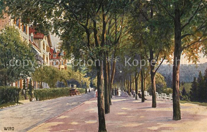 Verlag Wiedemann WIRO Nr. 2448 B Hotel Waldeck Kurpromenade Christophstal