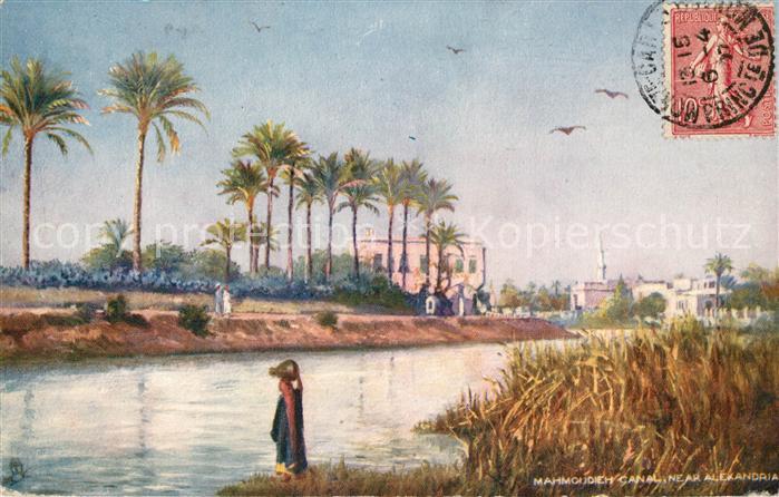 Verlag Tucks Oilette Nr. 7203 Mahmoudieh Canal near Alexandria