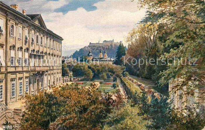 Verlag Wiedemann WIRO Nr. 2380 A Salzburg Mirabellengarten