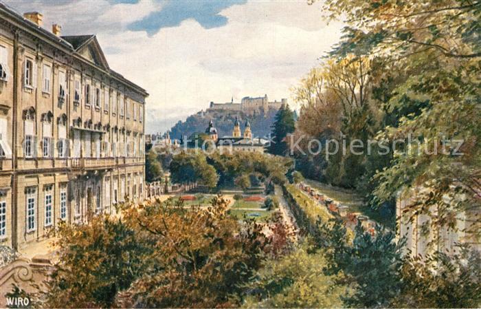 Verlag Wiedemann WIRO Nr. 2380 A Salzburg Mirabellengarten