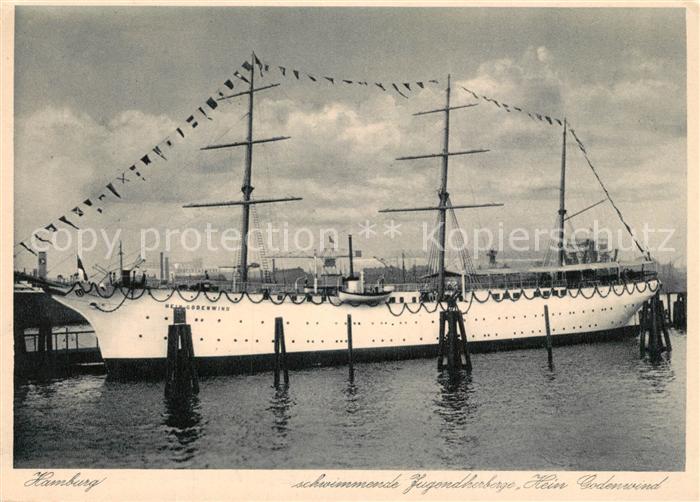 Schiffe Ships Navires Hamburg Schwimmende Jugendherberge Hein